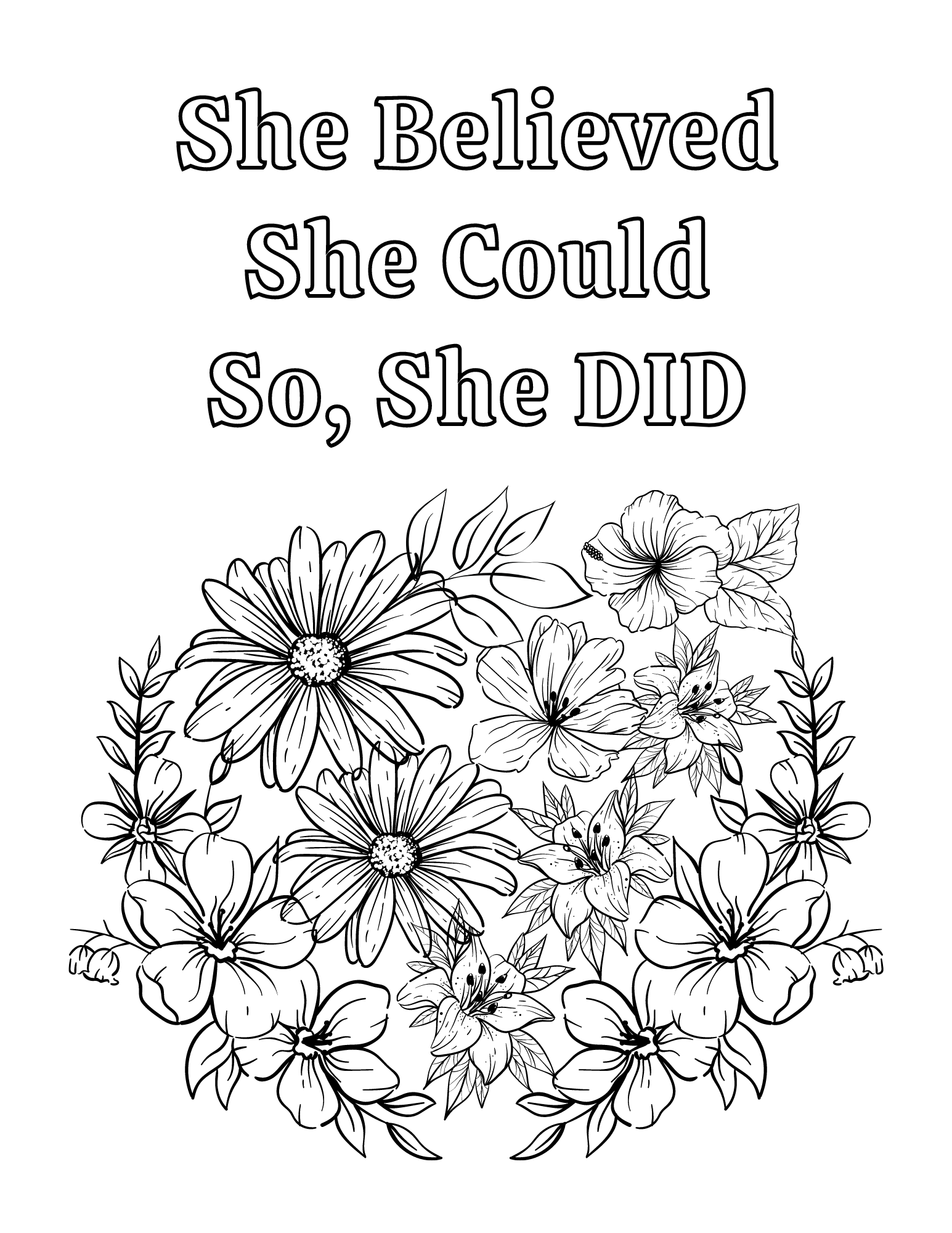 11 Free Printable Quote Coloring Pages for Adults