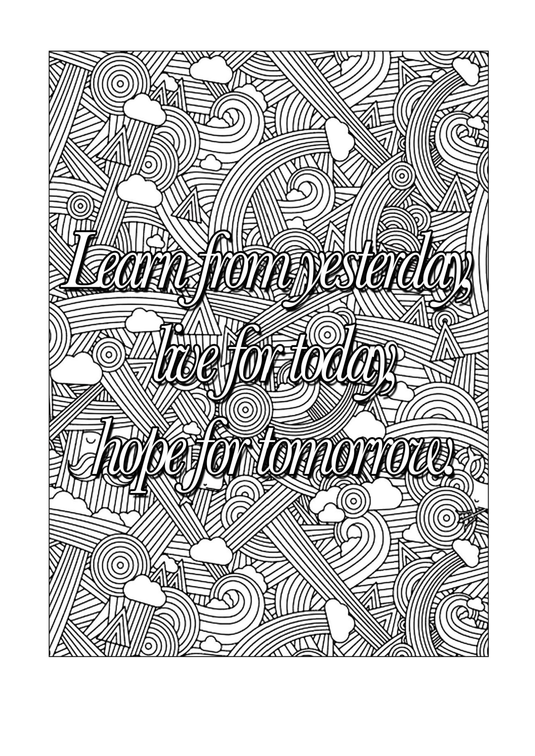 11 Free Printable Quote Coloring Pages for Adults