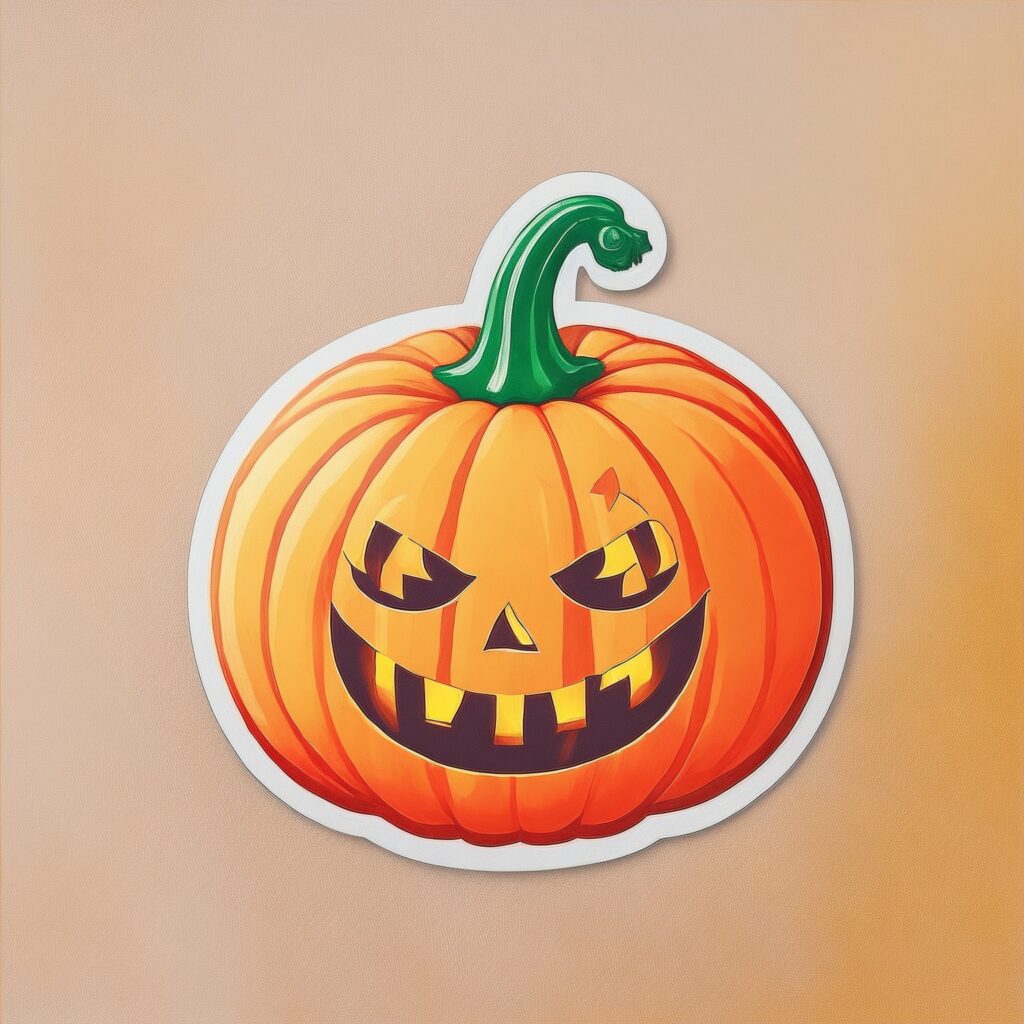 halloween print on demand stickers for etsy