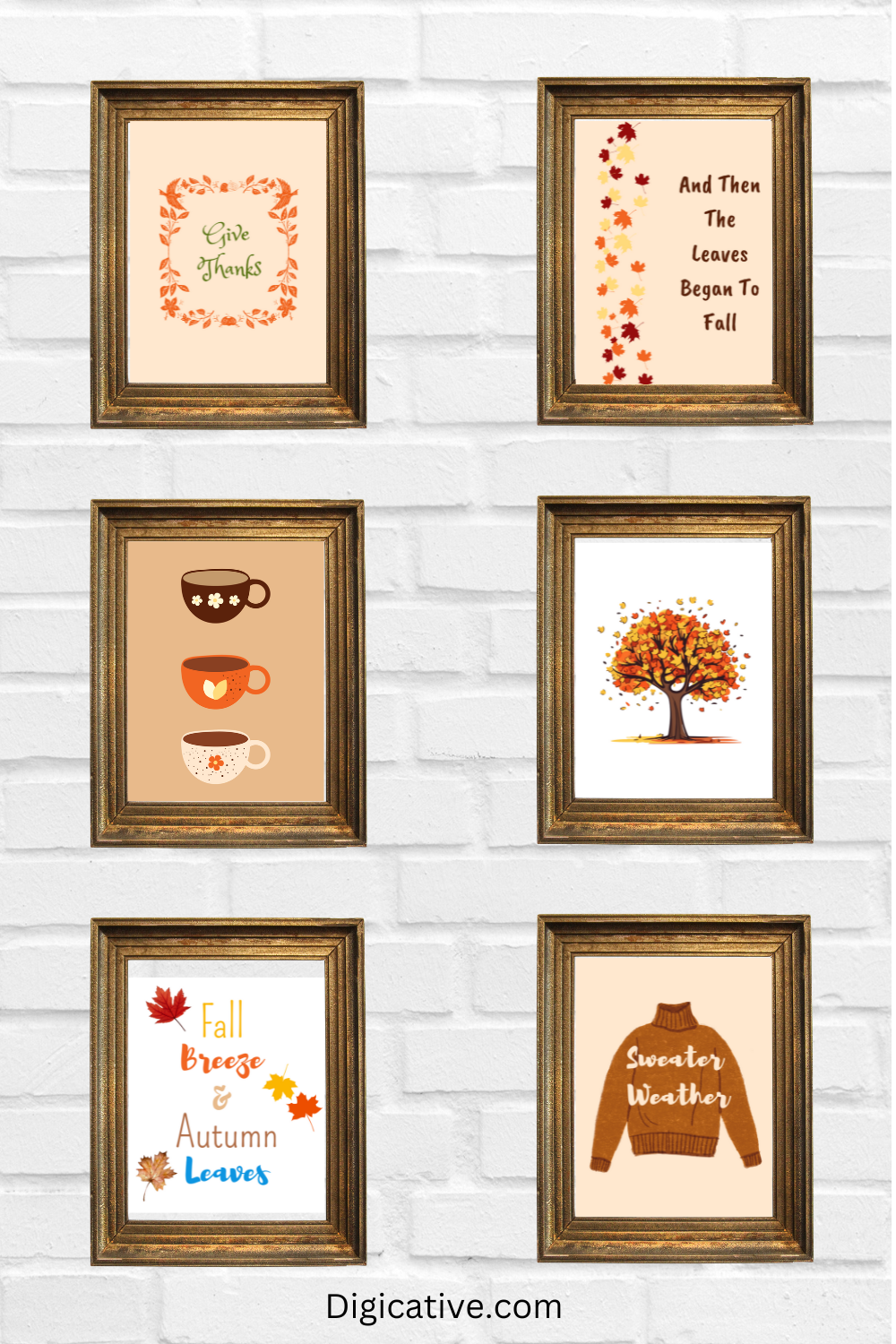 Free Fall Printable Wall Art for Your Home Decoration