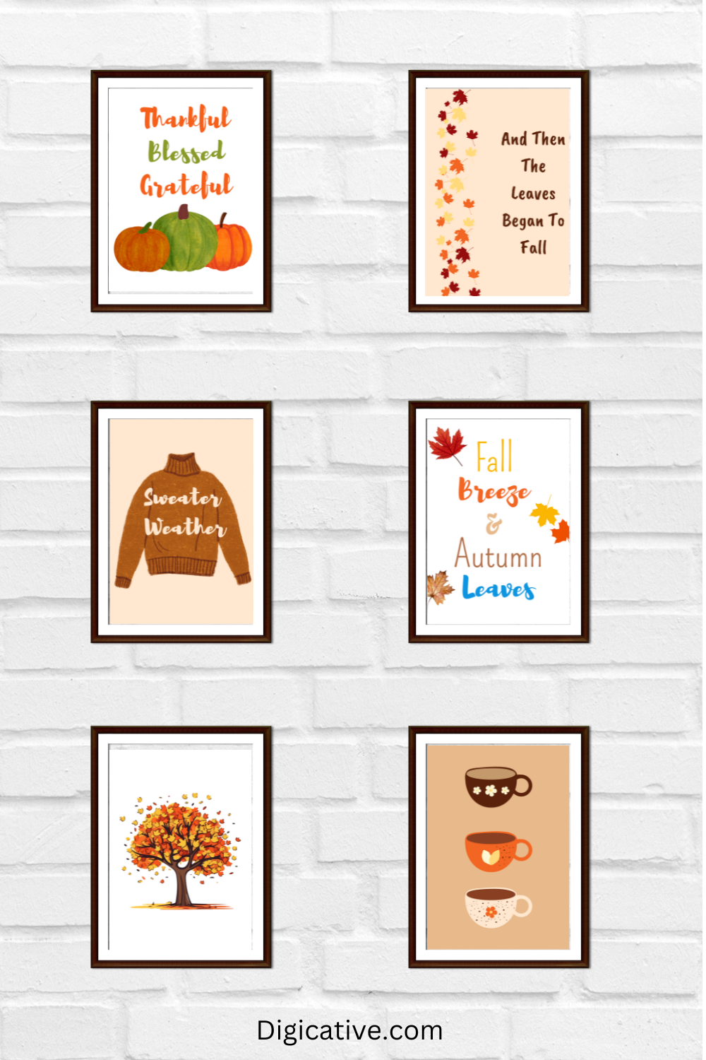 Free Fall Printable Wall Art for Your Home Decoration