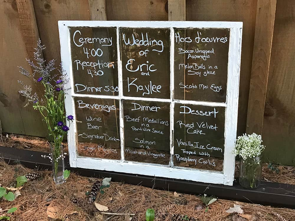 DIY Wedding Sign