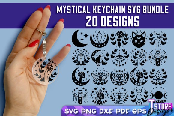 Round Keychain SVG