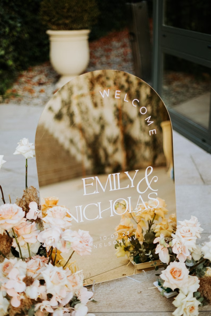 DIY Acrylic Wedding Signs