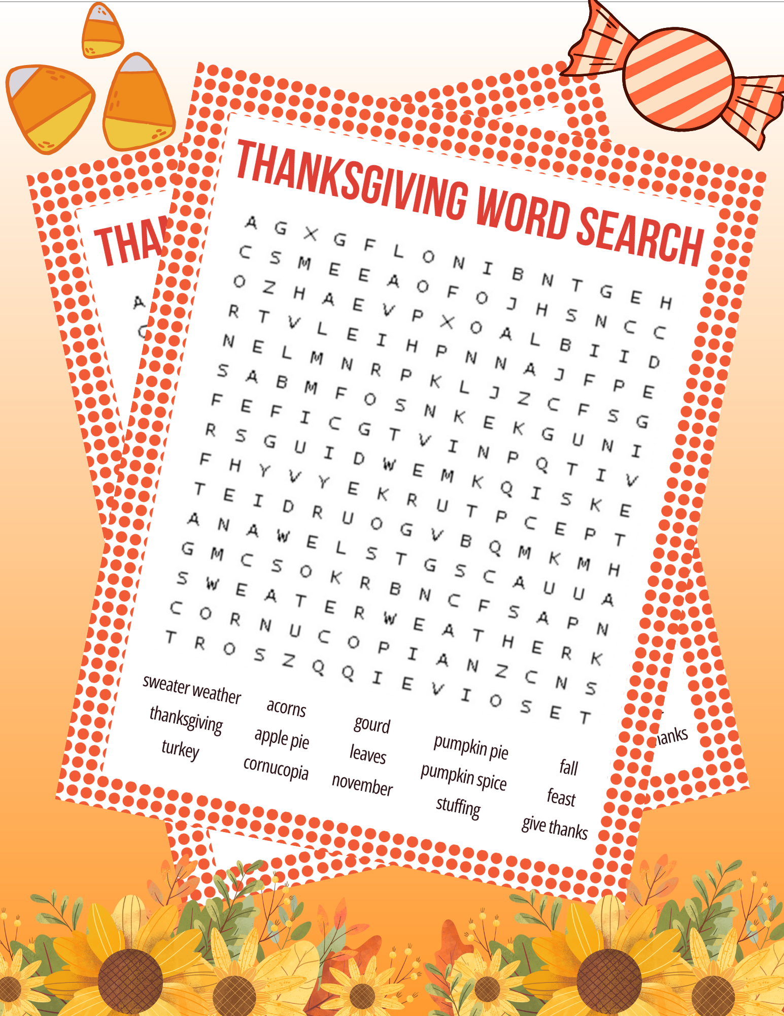 Free Thanksgiving Printables
