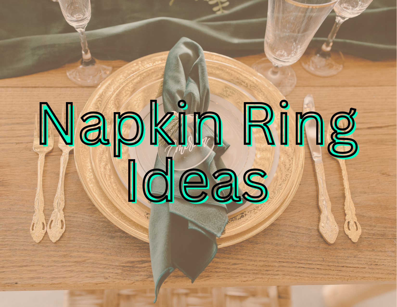 Thanksgiving Napkin Rings DIY guests will surely love