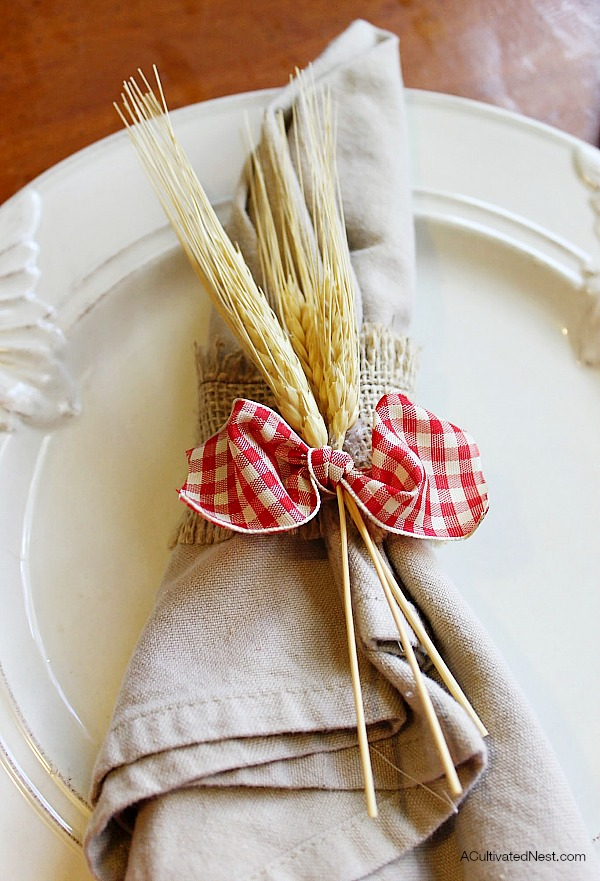 Thanksgiving Napkin Rings DIY