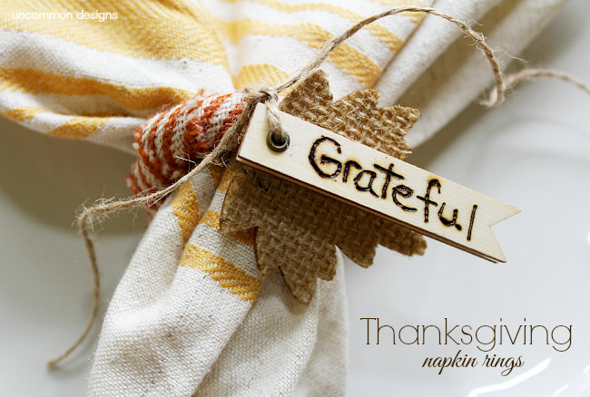 Thanksgiving Napkin Rings DIY