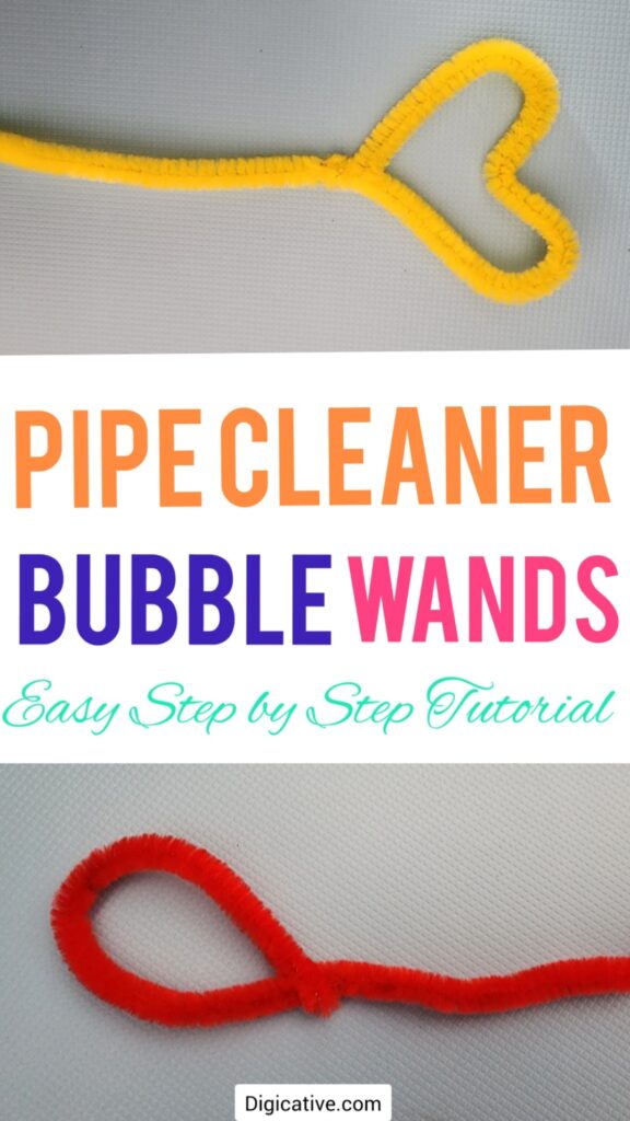 Pipe cleaner bubble wands