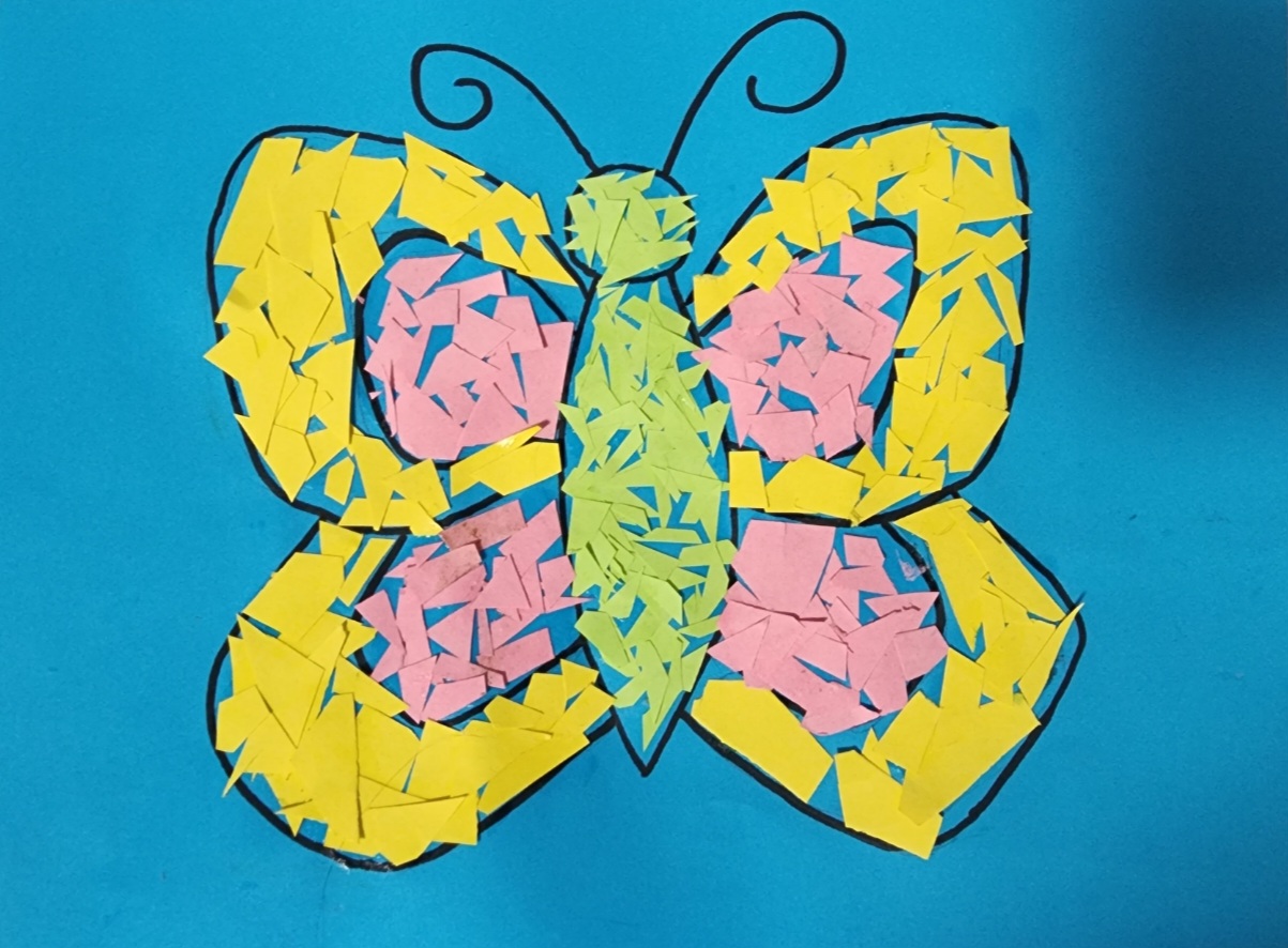 Torn Paper Butterfly Craft