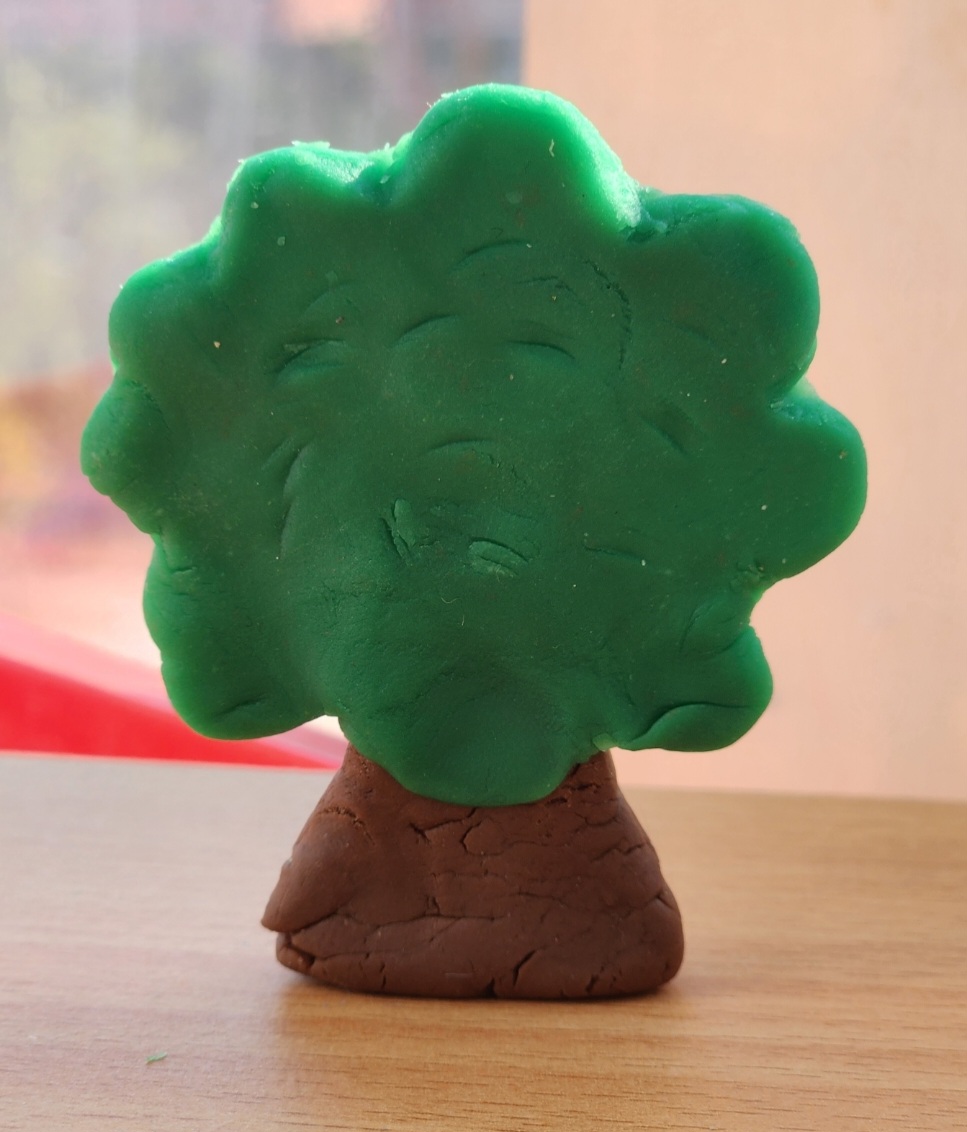 Playdough Tree Craft for Kids