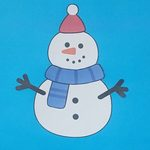 Free printable Snowman Craft for kids